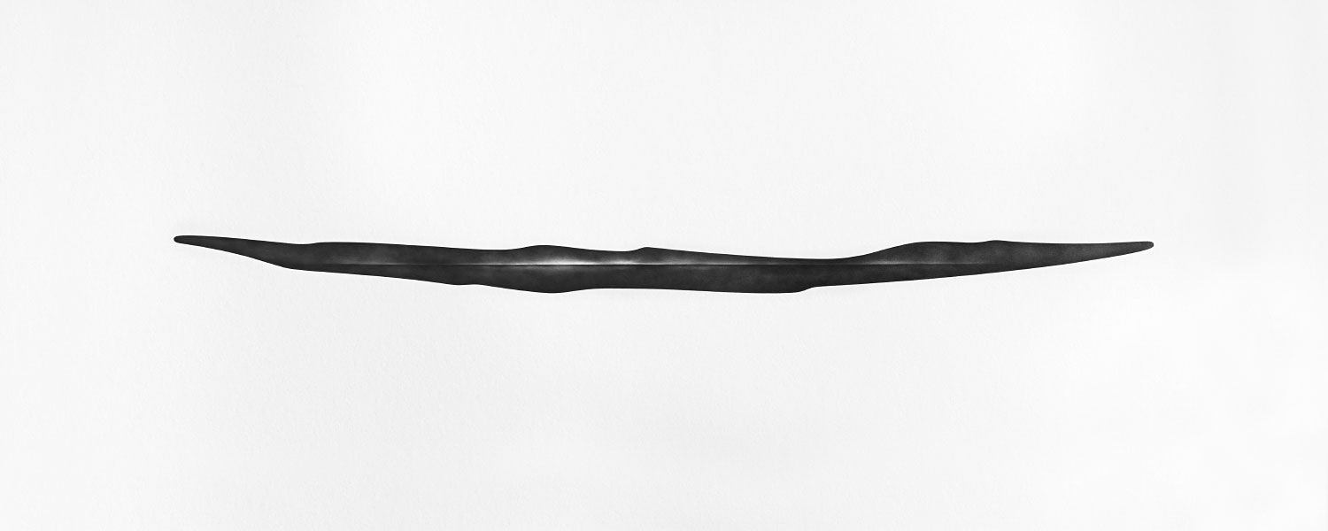 Open Drawing #168 / Graphite Pencil on Matboard / 150 x 60 cm