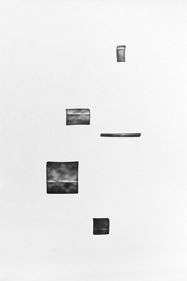 Open Drawing #148 / Graphite Pencil on Matboard / 60 x 90 cm