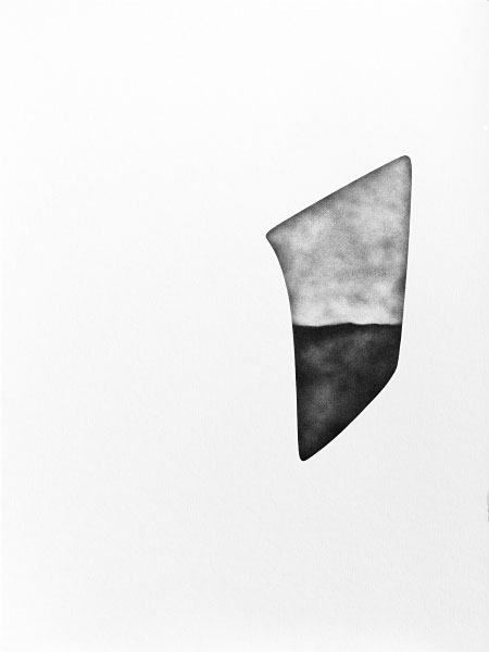 Open Drawing #134 / Graphite Pencil on Matboard / 45 x 60 cm