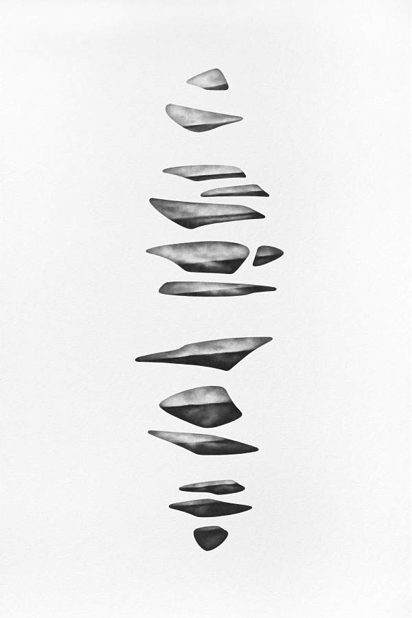 Open Drawing #129 / Graphite Pencil on Matboard / 60 x 90 cm