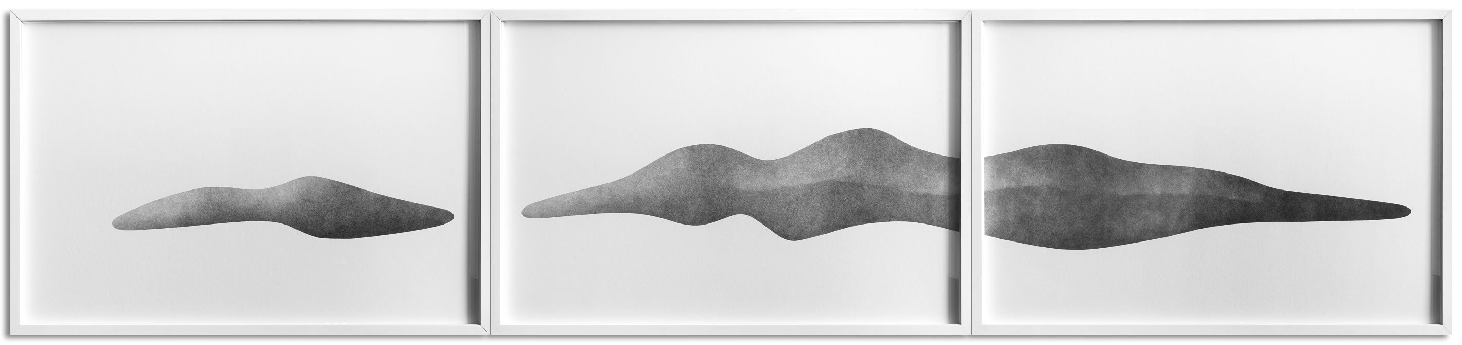 Open Drawing #100, #099, #098 / Graphite Pencil on Matboard / 90 x 60 cm