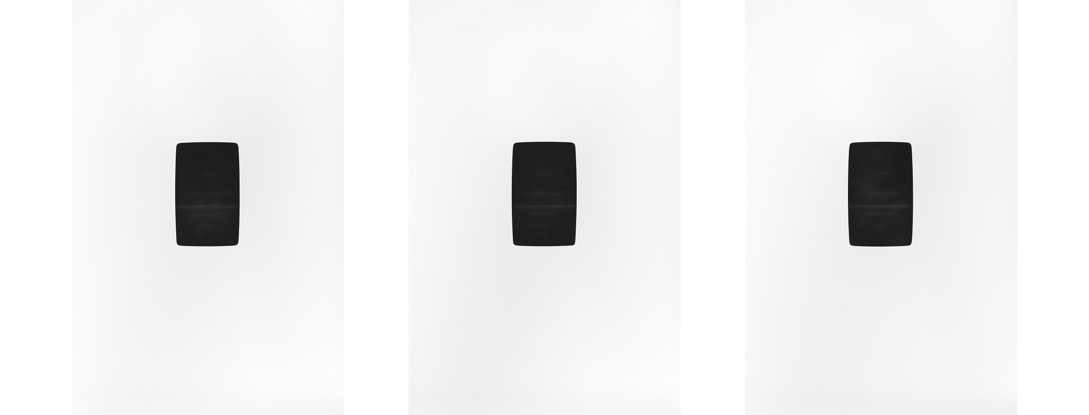 Open Drawing #190, #192, #194 / Pierre Noire Pencil on Matboard / 55 x 84 cm