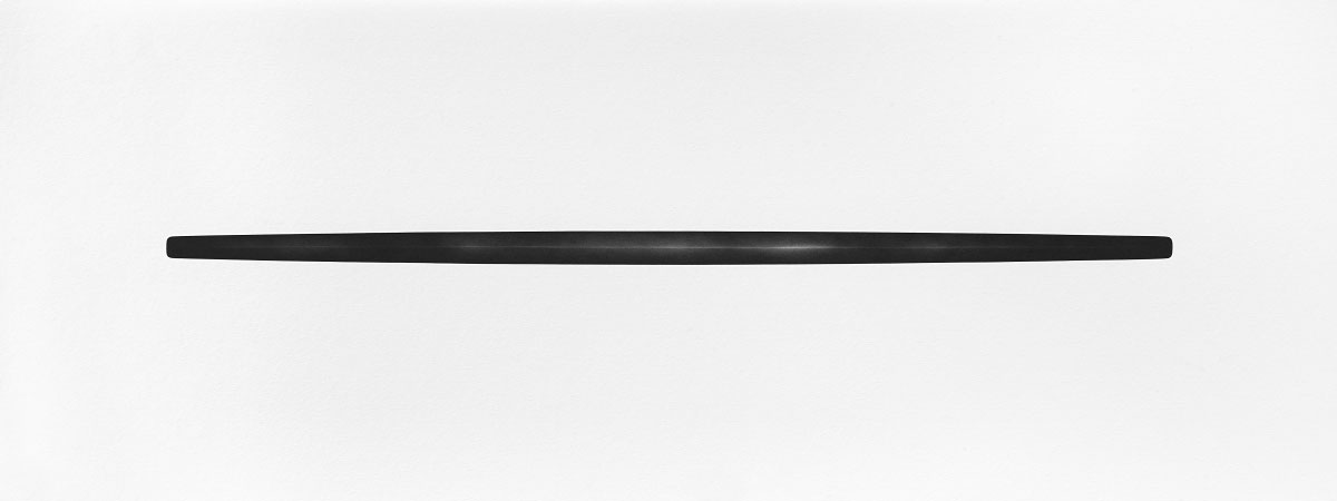 Open Drawing #197 / Pierre Noire Pencil on Matboard / 120 x 45 cm