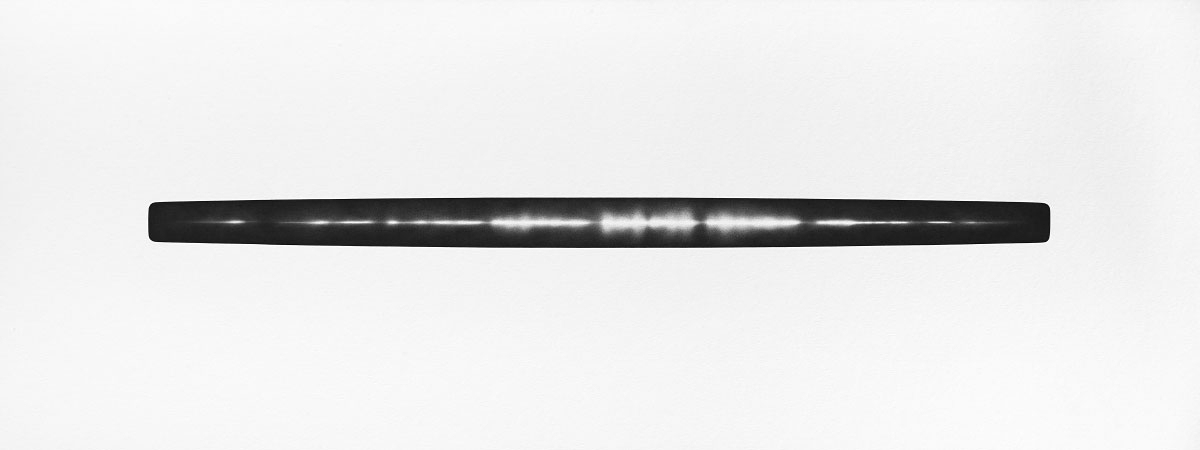Open Drawing #199. After Arvo Pärt / Pierre Noire Pencil on Matboard / 120 x 45 cm