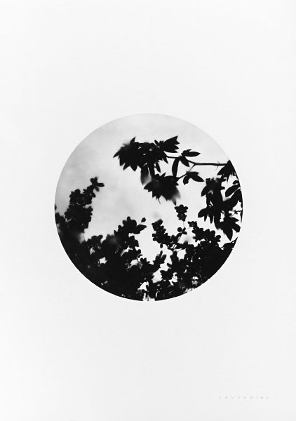 Sphere #1 / Ink on Rice Paper. 130 mm diam. on 210 x 297 mm